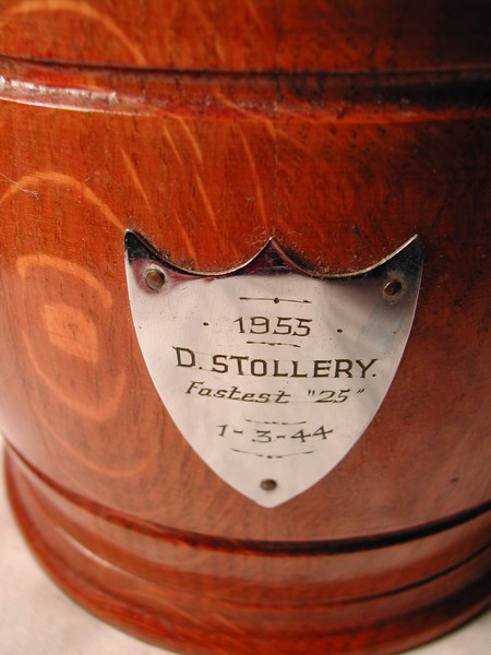 Vintage English Oak Biscuit Barrel