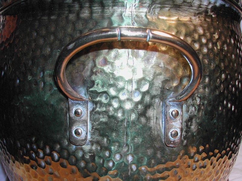 Vintage English Brass Coal Scuttle