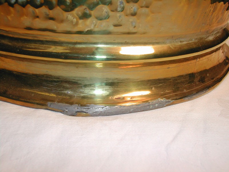 Vintage English Brass Coal Scuttle
