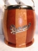 Vintage Two-tone English Wood Biscuit Barrel