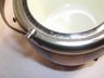 Vintage Two-tone English Wood Biscuit Barrel