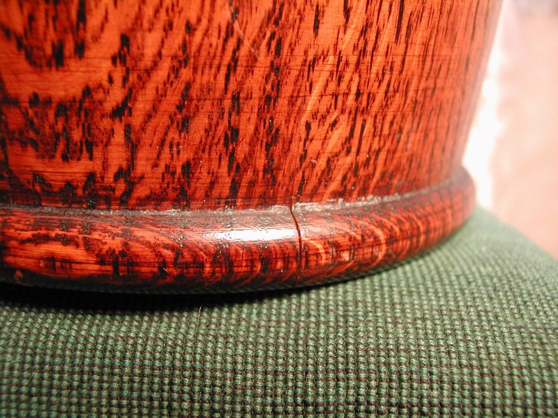 Vintage Treen Biscuit Barrel - Oak/Silver Plate