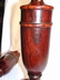Vintage Tall Turned Treen Candlesticks
