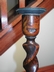 Vintage English Oak Barley Twist Candlesticks
