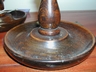 Vintage English Oak Barley Twist Candlesticks