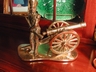 Vintage English Brass Field Gun & Soldier