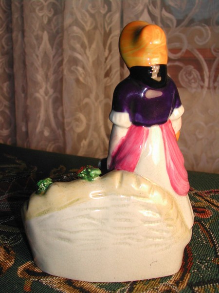 Staffordshire Style Maiden With Her Sheep, England