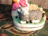 Staffordshire Style Maiden With Her Sheep, England