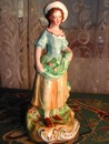 Staffordshire Figurine Maiden Gathering Fruit "William Kent"
