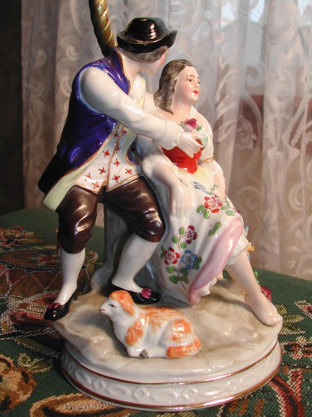 Vintage Sitzendorf "Meissen Style" Lamp
