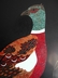 Couroc of Monterey Wood & Bakelite Inlay Pheasant Bird Tray 1960