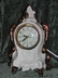 Retro Vintage Ivory & Gold Ceramic Classical Style Clock