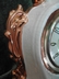 Retro Vintage Ivory & Gold Ceramic Classical Style Clock