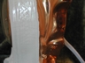 Retro Vintage Ivory & Gold Ceramic Classical Style Clock