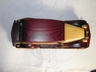 A Hand Made Wood MG Car Model Stained