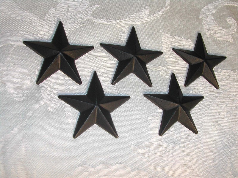Wilton Products Inc. Cast Iron Metal Americana Stars Original Bo