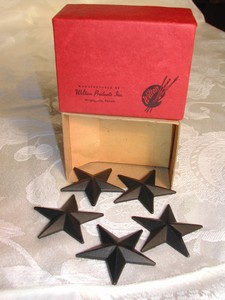 Wilton Products Inc. Cast Iron Metal Americana Stars Original Bo