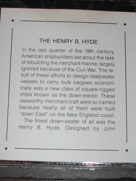 Henry B Hyde Down-easter Three Mast Schooner Ship Art