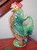 Vintage St. Clement French Majolica (Barbotine) Rooster Pitcher