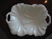 Spode Majolica Dish /Branch Handles-England