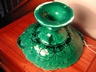 Impressive Majolica Leaf Handled Compote Minton Mark