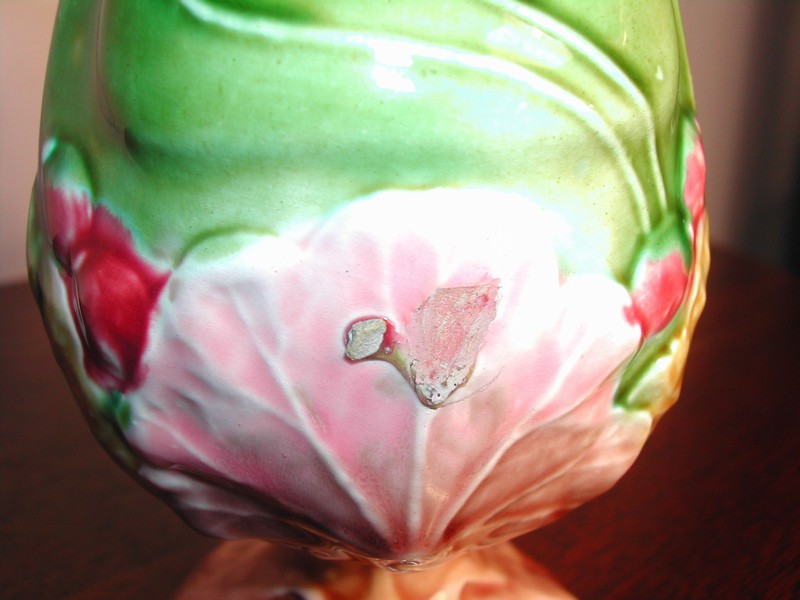 Lovely Art Nouveau Continental Majolica Vase