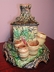 Continental Majolica Humidor "Stone Pump House"