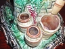 Continental Majolica Humidor "Stone Pump House"