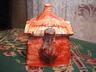 Lovely Vintage Majolica Cottageware Teapot c. 1940's