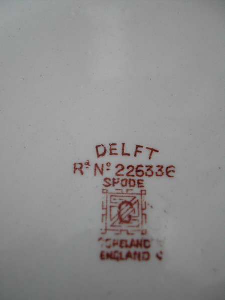 Antique Spode Copeland "Delft" Bowl c. 1875