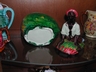 Majolica Humidor Black Americana Boy Watermelon (vintage)
