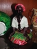 Majolica Humidor Black Americana Boy Watermelon (vintage)