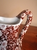 Brown & White Calico Chintz Pitcher Vintage England
