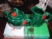 Lefton Holly Berry Cream & Sugar