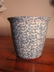 Blue & White Spongeware Bread Pot
