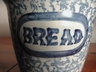 Blue & White Spongeware Bread Pot