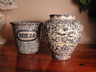 Blue & White Spongeware Bread Pot