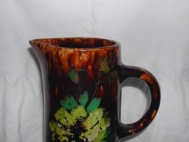 Tall Vintage Roseville Home Art Blended Art Pottery Tankard 1908