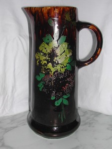 Tall Vintage Roseville Home Art Blended Art Pottery Tankard 1908