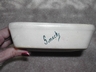 Adorable Roseville Art Pottery Snack Dish Marked/Signed (Pig)
