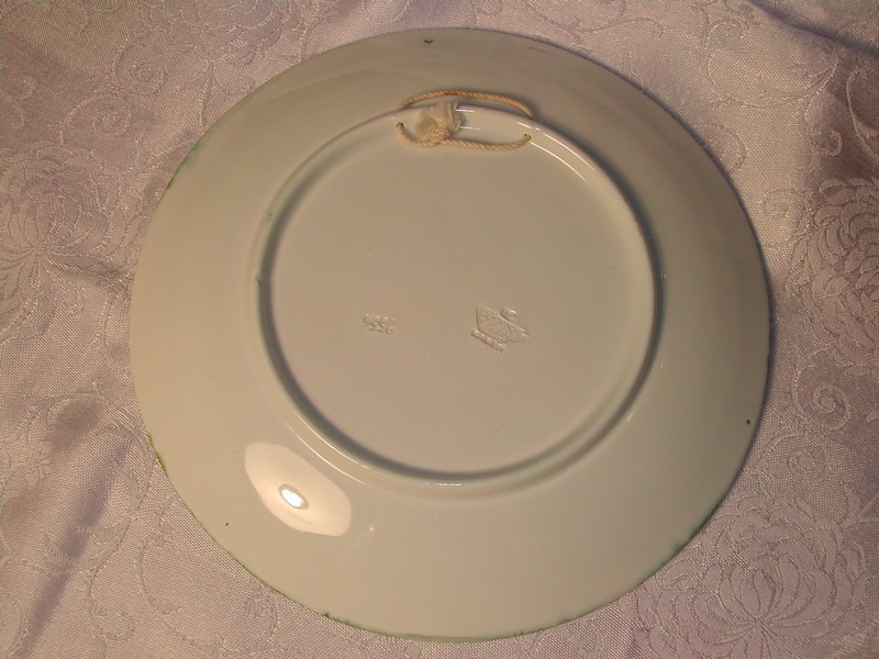 Lovely Vintage Zell German Majolica Plaque Plate