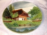 Lovely Vintage Zell German Majolica Plaque Plate