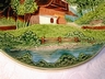 Lovely Vintage Zell German Majolica Plaque Plate