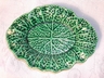 Shorter & Son Ltd. England Green Cabbage Leaf Majolica Creamer