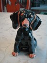 Vintage Ceramic Dachshund Puppy "Halsey Imports 1953"