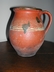 Antique Redware Milk Pitcher Alsace, France