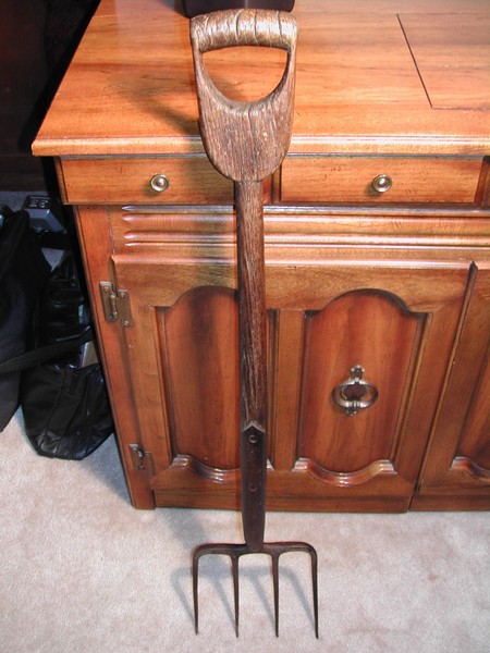 Oak U Handle Garden Pitchfork (England)