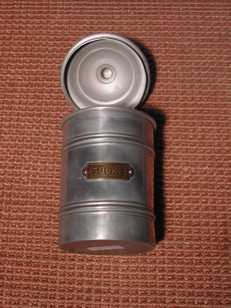 Vintage Aluminum Kitchen Canisters (set of 3)