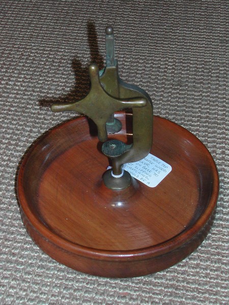 Vintage/Antique Maple Base Nut Cracker Bowl