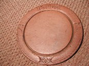 Vintage English Round Wooden Breadboard